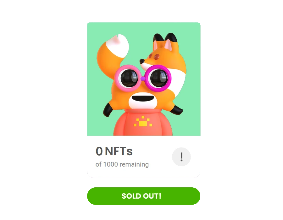 mint sold out image